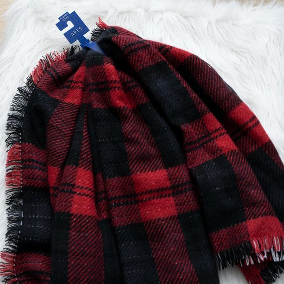Apt 9 Accessories Nwt Reversible Buffalo Plaid Blanket Scarf Poshmark